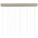 Polpo 15 Light 48 inch Silver Linear Pendant Ceiling Light