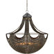 Eduardo 6 Light 30.25 inch Natural Iron/Brass Chandelier Ceiling Light