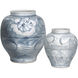 Ming-Style Countryside 14.5 X 13 inch Preserve Pot, Large