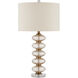 Zebulon 29 inch 150 watt Clear/Gold/Antique Brass Table Lamp Portable Light