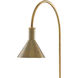 Thayer 26 inch 40 watt Vintage Brass/Black Desk Lamp Portable Light
