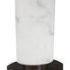 Stanhope 33.25 inch 150 watt White and Bronze Table Lamp Portable Light