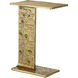 Beau Monde 24 X 15.75 inch Gold and Green C Table