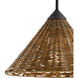 Basket 25.75 inch 40 watt Blacksmith/Natural Swing Arm Wall Sconce Wall Light