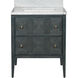 Santos 28 X 34 inch Vintage Navy/Natural/White/Brushed Brass/Polished Nickel Vanity with Undermount Sink