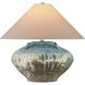 Catania 23 inch 60.00 watt Antique Blue Drip Table Lamp Portable Light