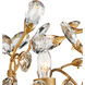 Crystal Bud 24 Light 57.5 inch Clear/Brass Ring Chandelier Ceiling Light