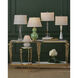 Edelmar 29.5 inch 150 watt White/Clear/Natural Brass Table Lamp Portable Light
