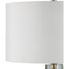Mystras 27.5 inch 150 watt Clear/Antique Brass Table Lamp Portable Light