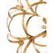 Sappho 9 Light 33.5 inch New Gold Leaf Orb Chandelier Ceiling Light