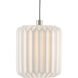 Dove 30 Light 54 inch Painted Silver/White Multi-Drop Pendant Ceiling Light