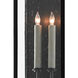 Tanzy 2 Light 23.75 inch Midnight Outdoor Wall Sconce, Medium