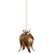 Iota 1 Light 6.5 inch Antique Brass Multi-Drop Pendant Ceiling Light