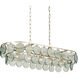 Settat 5 Light 40.25 inch Silver Leaf and Clear Chandelier Ceiling Light