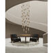 Glace 36 Light 35 inch Painted Silver/Antique Brass Multi-Drop Pendant Ceiling Light
