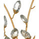 Forget-Me-Not 2 Light 14 inch Chinois Gold Leaf Wall Sconce Wall Light