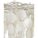 Lusso LED 43.5 inch Natural/Pearlized White Chandelier Ceiling Light