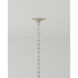 Paradiso 9 Light 39.5 inch Contemporary Silver Leaf and Gold Leaf Chandelier Ceiling Light