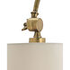 Ashby 26.5 inch 60 watt Antique Brass Swing Arm Wall Sconce Wall Light