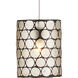Regatta 7 Light 15 inch Cupertino and Silver Multi-Drop Pendant Ceiling Light