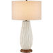 Water-borne 31.25 inch 150 watt Off-White and Natural Table Lamp Portable Light