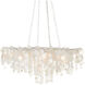 Lusso LED 43.5 inch Natural/Pearlized White Chandelier Ceiling Light