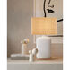 Musing 31.5 inch 150 watt White/Natural Table Lamp Portable Light
