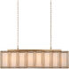 Daze 6 Light 39.5 inch White/Antique Brass Chandelier Ceiling Light