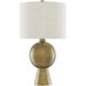Rami 27 inch 150 watt Antique Brass Table Lamp Portable Light