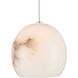 Lazio 15 Light 24 inch Natural/Painted Silver Multi-Drop Pendant Ceiling Light