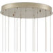 Palatino 15 Light 24 inch Silver Multi-Drop Pendant Ceiling Light