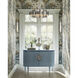 Grand Lotus 6 Light 30 inch Contemporary Silver Leaf Chandelier Ceiling Light, Large, Semi-Flush Convertible