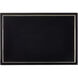 Ivory Lacquer Ivory/Black Trays, Set of 2