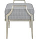 Torrey 20 inch Silver Granello Ottoman
