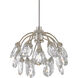 Crystal Bud 30 Light 56 inch Painted Silver/Contemporary Silver Leaf Multi-Drop Pendant Ceiling Light