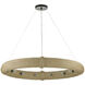 Portmeirion 12 Light 50 inch Satin Black Chandelier Ceiling Light, Large