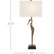 Antigone 31.5 inch 150 watt Antique Brass/Black Table Lamp Portable Light