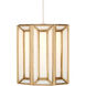 Daze 7 Light 60 inch White and Brass with Silver Multi-Drop Pendant Ceiling Light