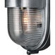 Maritime 1 Light 8.5 inch Antique Silver/Clear Outdoor Wall Sconce