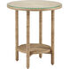 Limay 22 inch Natural and Clear Accent Table, Bunny Williams Collection