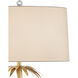 Mazari 35 inch 60 watt Contemporary Gold Leaf and Clear Table Lamp Portable Light