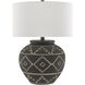 Tattoo 28 inch 150 watt Brewed Latte/Mol&eacute; Black Table Lamp Portable Light