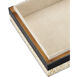 Taurus 12.25 inch Natural and Black Boxes, Set of 2