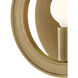Chaplet 1 Light 8 inch Antique Brass ADA Wall Sconce Wall Light