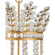 Bradshaw 4 Light 20 inch Frosted/Clear/Brass Lantern Pendant Ceiling Light