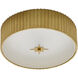 Caravel LED 14 inch Gold Leaf Flush Mount Ceiling Light