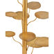 Vittoria 66.75 inch 150 watt Antique Gold Leaf Floor Lamp Portable Light