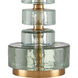 Mystras 27.5 inch 150 watt Clear/Antique Brass Table Lamp Portable Light