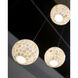 Finhorn 3 Light 10.5 inch Painted Silver/Pearl Multi-Drop Pendant Ceiling Light