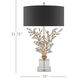 Forget-me-not 32.25 inch 75 watt Chinois Gold Leaf Table Lamp Portable Light